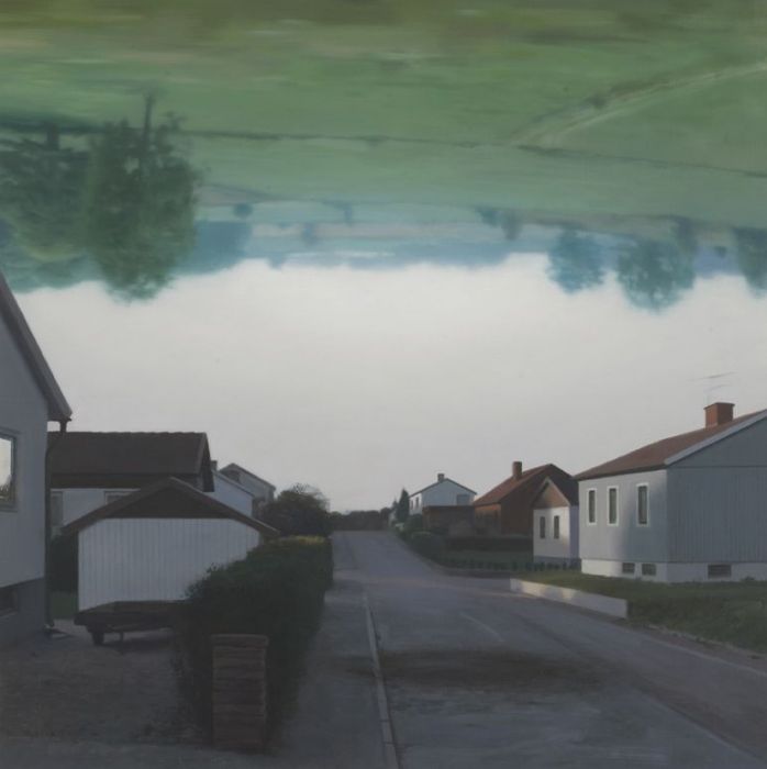 "Och tomrummet däremellan / And the void in between" Oil on linen 80 x 80 cm