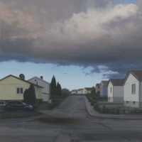 "Molnet / The cloud" Oil on linen 80 x 80