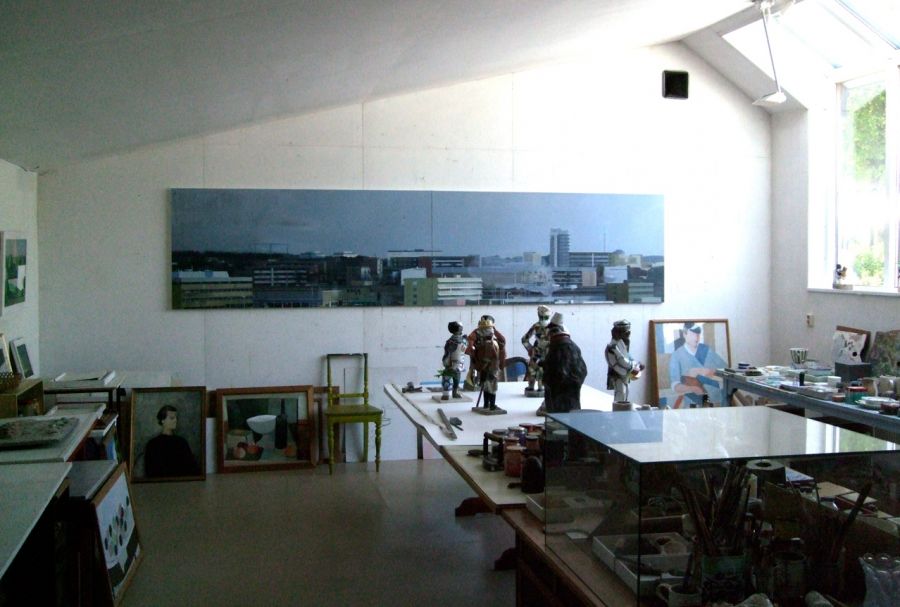 Installation view, Olle Nymans ateljé, Saltsjö Duvnäs. Summer 2012.